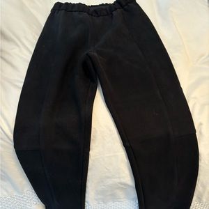 BCBG suede black leggings